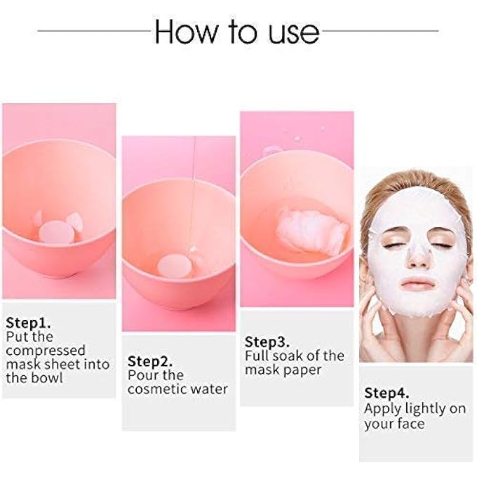 E Shopping COMPRESSED FACIAL FACE SHEET TABLETS DIY FACIAL PAPER SPA SKIN CARE - PACK OF 50 PCS - Image 2